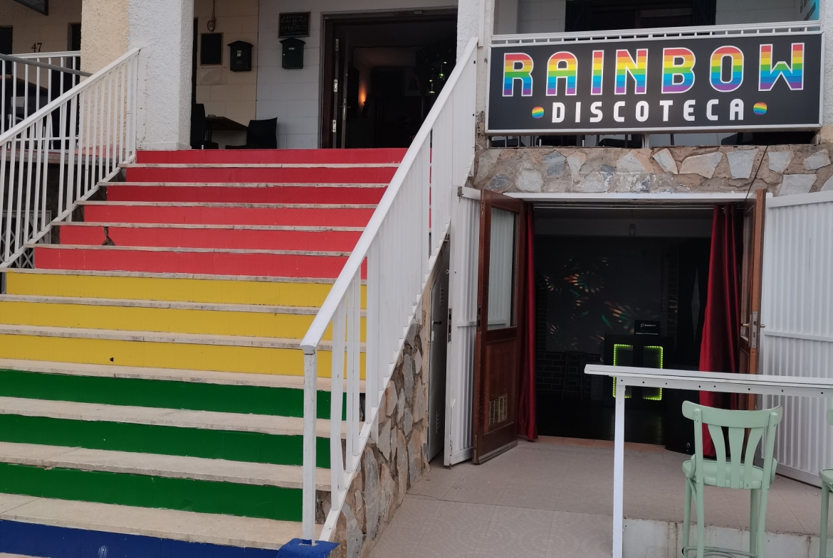 Entrance to the Rainbow Bar La Marina