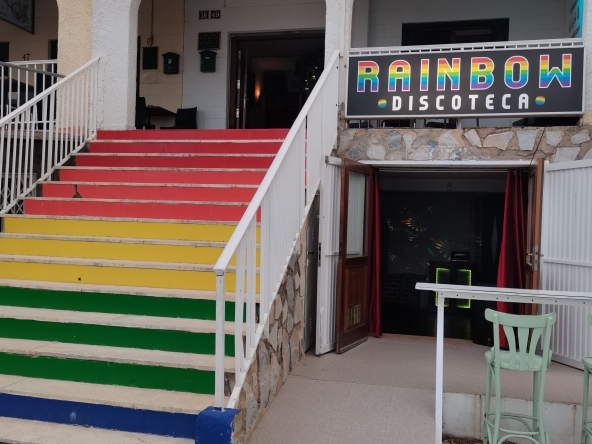 Entrance to the Rainbow Bar La Marina
