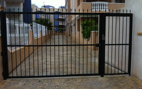 A finished communal gates