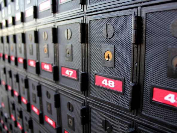 Post office mail boxes